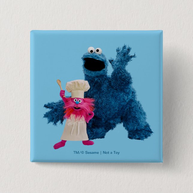 We Are Foodies | Classic Pose 15 Cm Square Badge (Front)