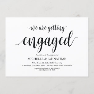 We are getting engaged, Engagement Party invites