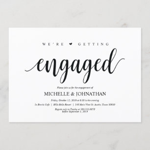 We are getting engaged, Engagement Party invites