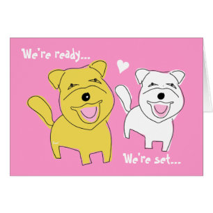 We Are Getting Married Card Westie Dog