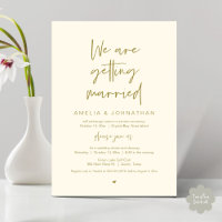 We are getting married, Elopement Dinner Dancing
