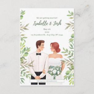We are getting married! enclosure card