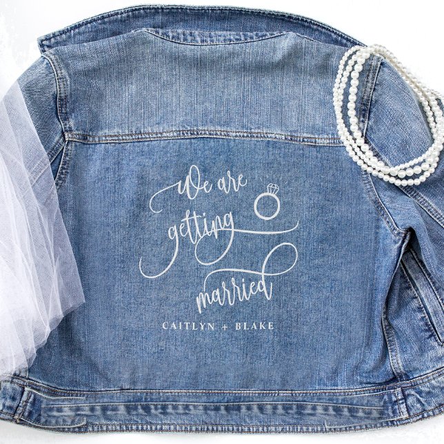 We are Getting Married, Engagement Jean Denim Jacket (Creator Uploaded)