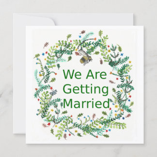 We are getting married invitation