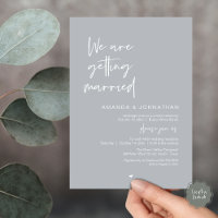 We are getting married, Modern Wedding Celebration