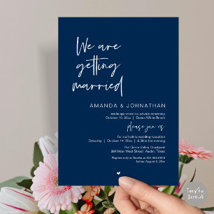 We are getting married, Modern Wedding Celebration Invitation