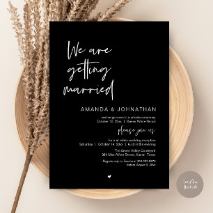 We are getting married, Modern Wedding Celebration Invitation