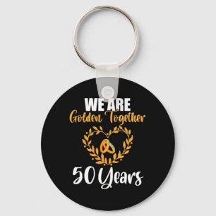 We Are Golden Together 50 Years Key Ring