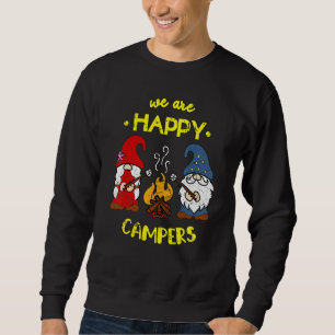 We Are Happy Campers Gnomes Gnome Campfire Couple Sweatshirt