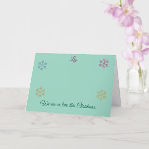 We are in Love, Girlfriend, Christmas Card