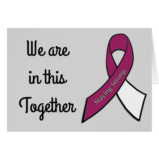 We are in this Together, Head and Neck Cancer Card (Front Horizontal)