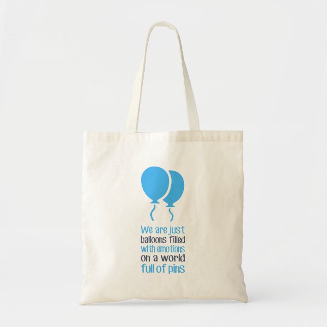 We are just balloons tote bag (Front)