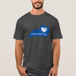We Are KentuckyStrong State Silhouette with Heart T-Shirt