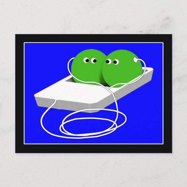 We Are Like Two Peas In A Pod Postcard (Front)