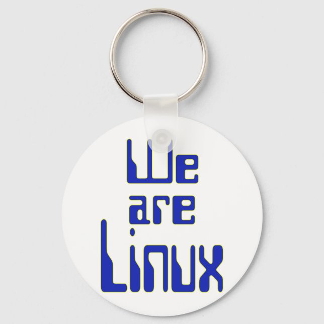 We are Linux Key Ring (Front)