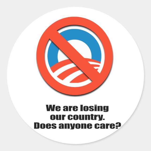 We are losing our country - Does anyone care Classic Round Sticker (Front)