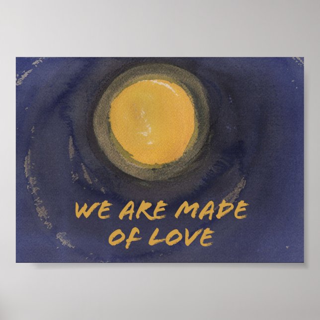 We are made of Love Sumi Moon print (Front)