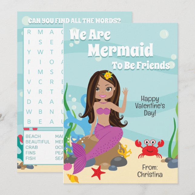 We Are Maid To Be Friends Latina Valentines Day Invitation (Front/Back)