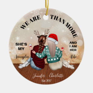 We Are More Than Besties Christmas Ornament