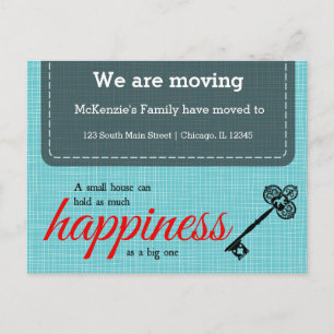 We are moving announcement postcard
