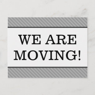 "WE ARE MOVING!" Change of Address Postcard