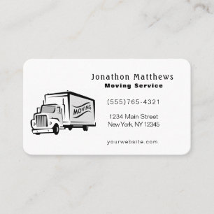 We Are Moving Company Service Business Card