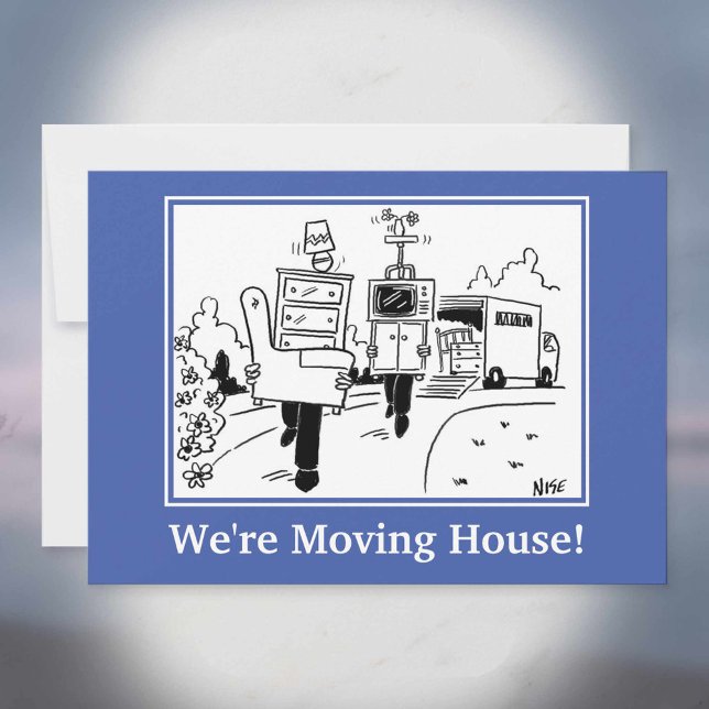 We Are Moving House Announcement Card. (Creator Uploaded)