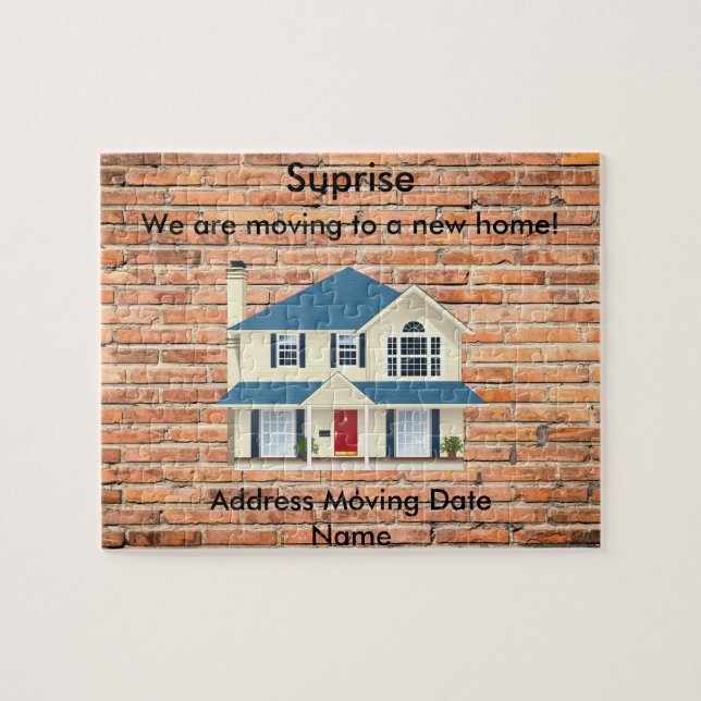 We are moving new house home surprise jigsaw puzzle (Horizontal)