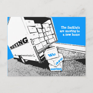 We Are Moving Postcard