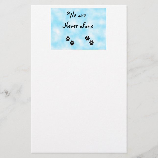 We are never alone-stationery stationery (Front)