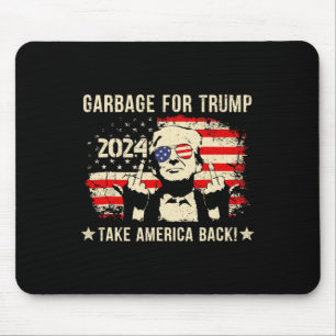 We Are Not Garbyge Votetrump 2024 Trump Supporter  Mouse Mat
