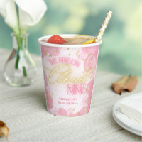 We Are on Cloud Nine 9 Pink Gold Girl Baby Shower