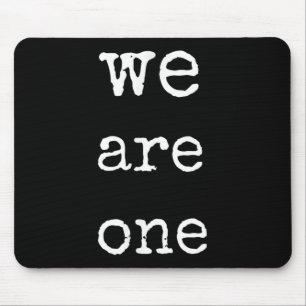 We Are One Men Graphic Insre Tee Sitive Message  Mouse Mat