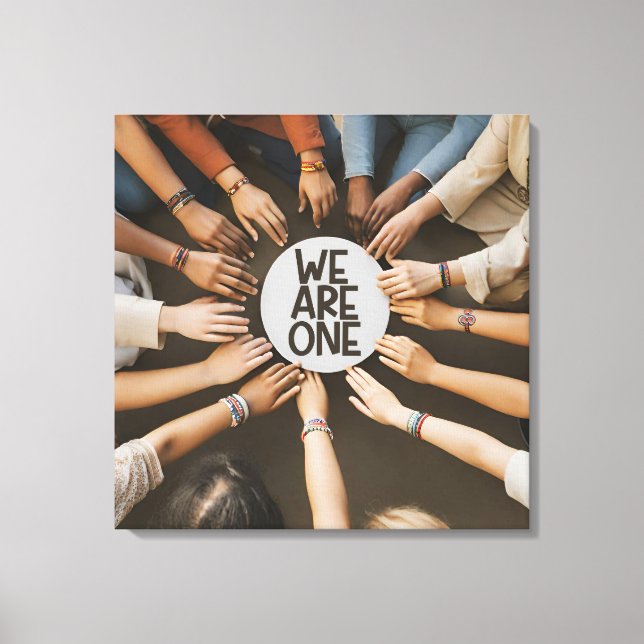We Are One of Many Cultures Together Canvas Print (Front)