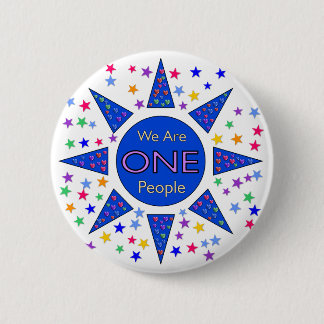 We Are One People 6 Cm Round Badge