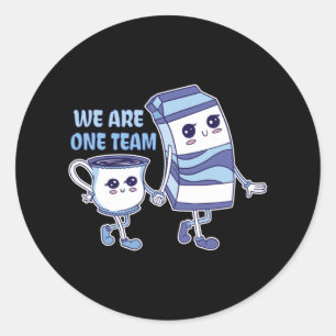 We are one Team Classic Round Sticker
