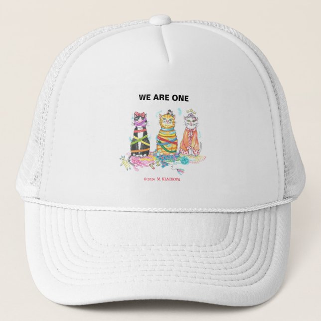WE ARE ONE TRUCKER HAT (Front)