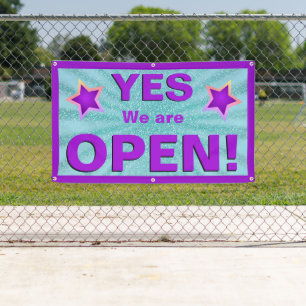 We are OPEN Banner