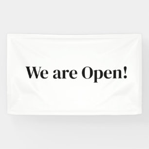 we are open small business restaurant hotel spa sa banner