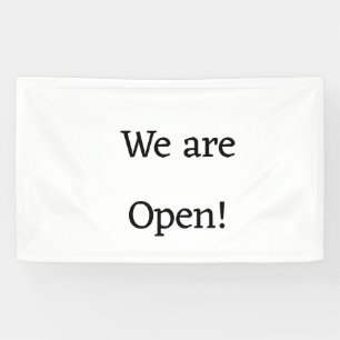 we are open small business restaurant hotel spa sa banner