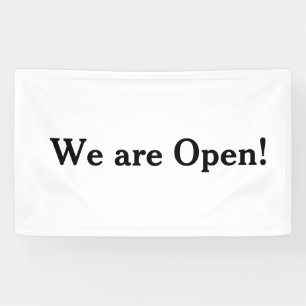 we are open small business restaurant hotel spa sa banner