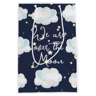 We Are Over The Moon Baby Shower Medium Gift Bag