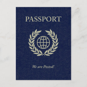we are posted passport postcard