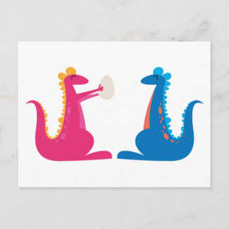 we are pregnant announcement postcard