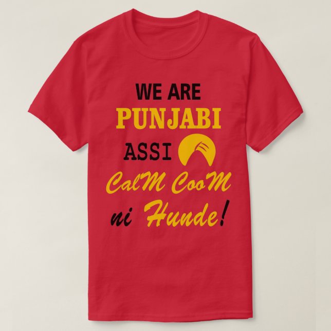 WE ARE PUNJABI T-Shirt (Design Front)