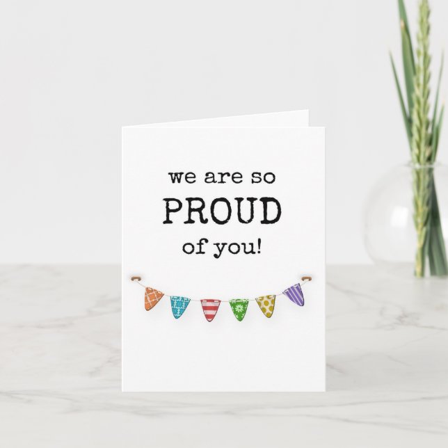 We Are So Proud of You, Simple Card (Front)