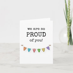 We Are So Proud of You, Simple Card