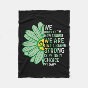 We Are Strong- Bile Duct Cancer Awareness Supporte Fleece Blanket