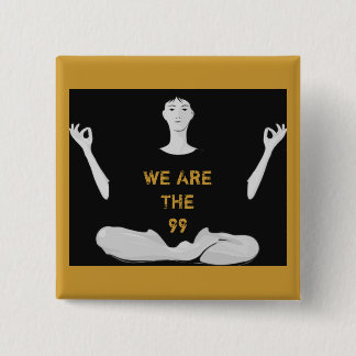 WE ARE THE 99 15 CM SQUARE BADGE