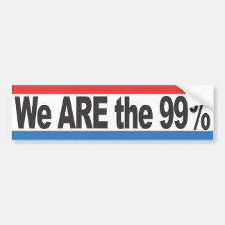 We are the 99% bumper sticker